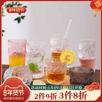Ice pattern glass home high-value thickened water cup tea cup Japanese Nordic ins beer cup juice cup