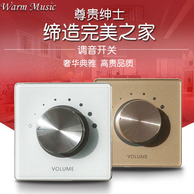 Acoustic Suction Top Horn Background Music Volume Regulation Control Single-Circuit Constant Resistance Constant Pressure Tuning Switch 86 Panel