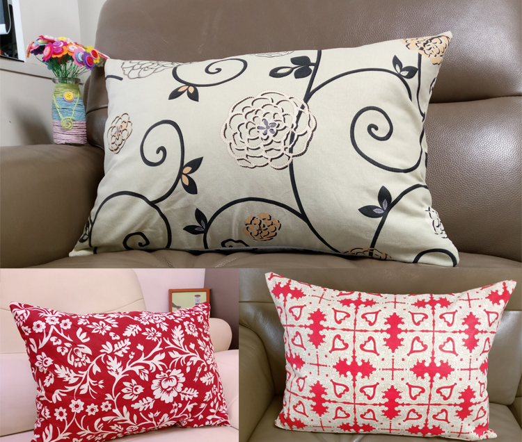 Sofa hình chữ nhật ôm gối không có lõi đệm cũ vải thô tựa lưng dải gối bông eo gối vải tùy chỉnh gối tựa lưng cao su non