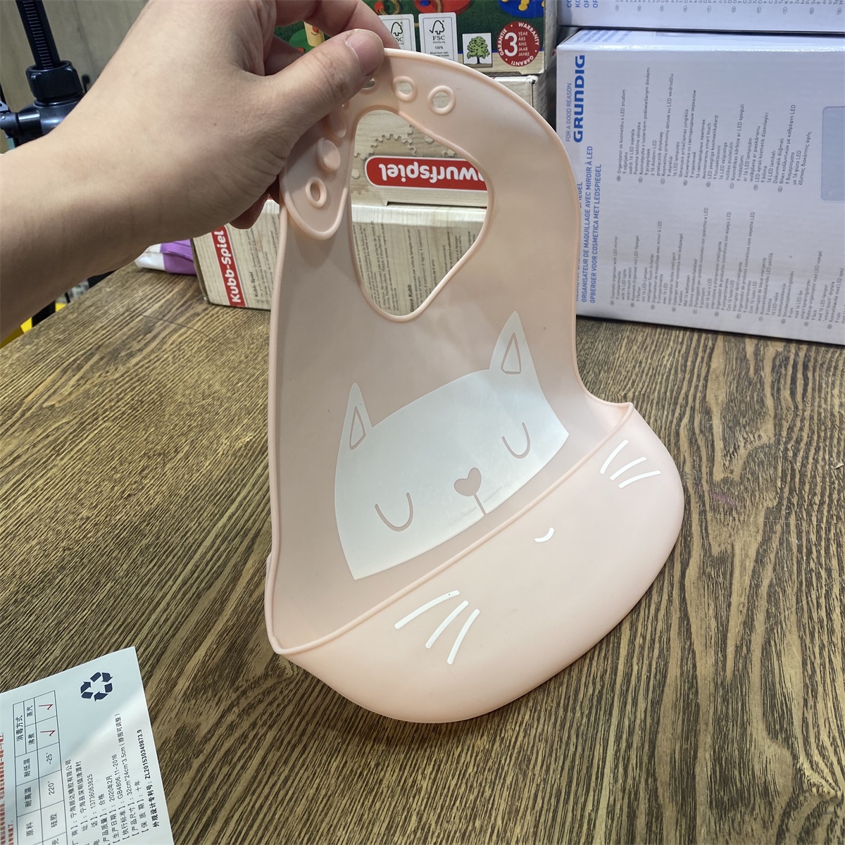 The home little beasts have to be used up, ah, children's silicone enclosure bib meets for ten years