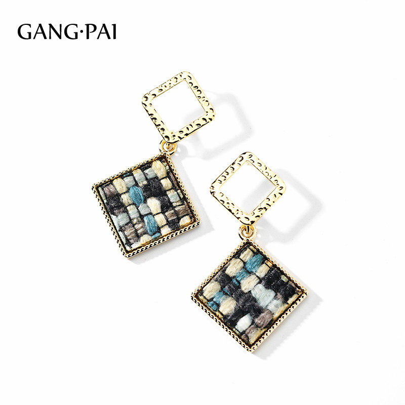 Silver needle diamond new style earrings women vintage stud earrings wild net red drop earrings 2020 new tide quality long ear clip