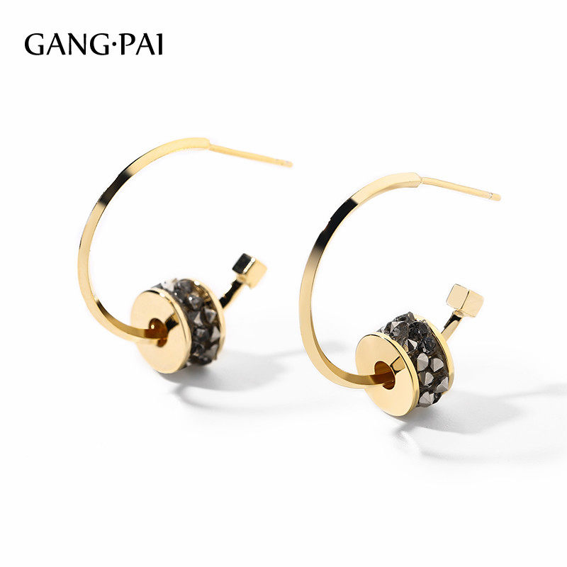 Silver Needle High Sensory Ear Needle Earrings Earrings Woman Minimalist Temperament 2021 New Tide Large Circle Method Web Red Earrings Pendant Earrings