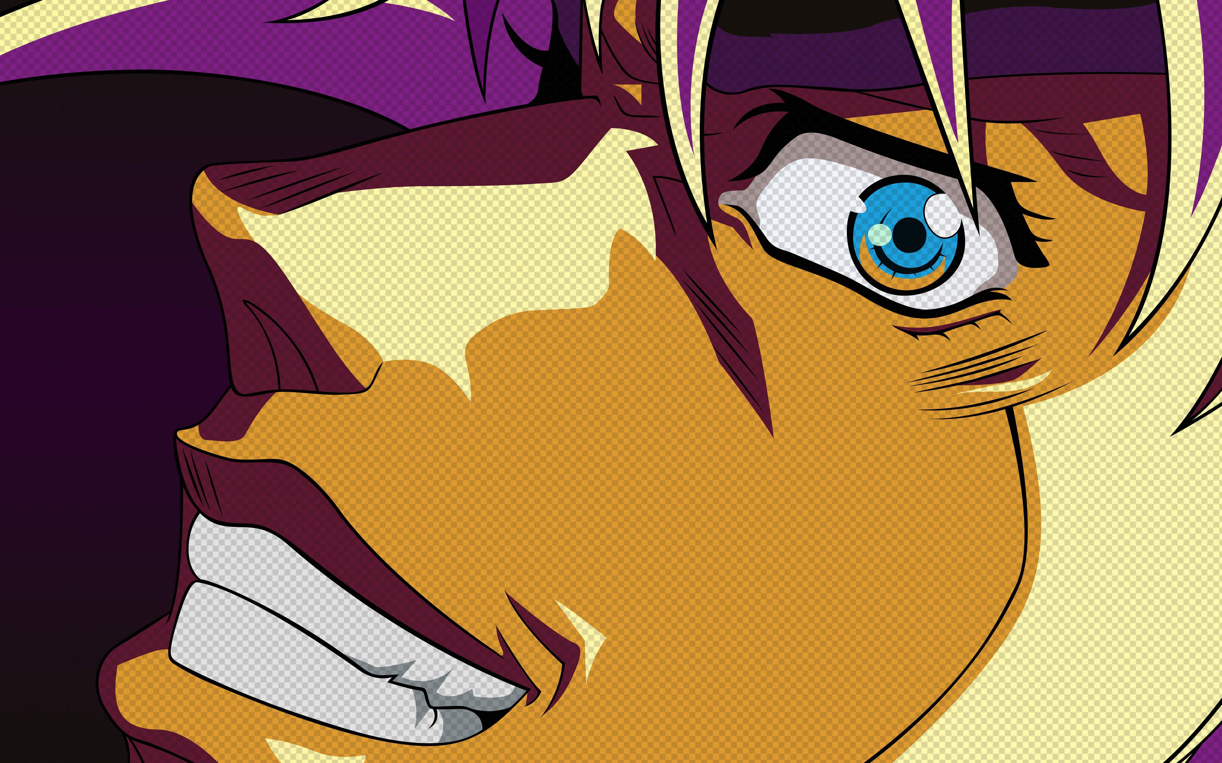 JOJO 西撒脸部大特写波普漫画 4K 电脑壁纸