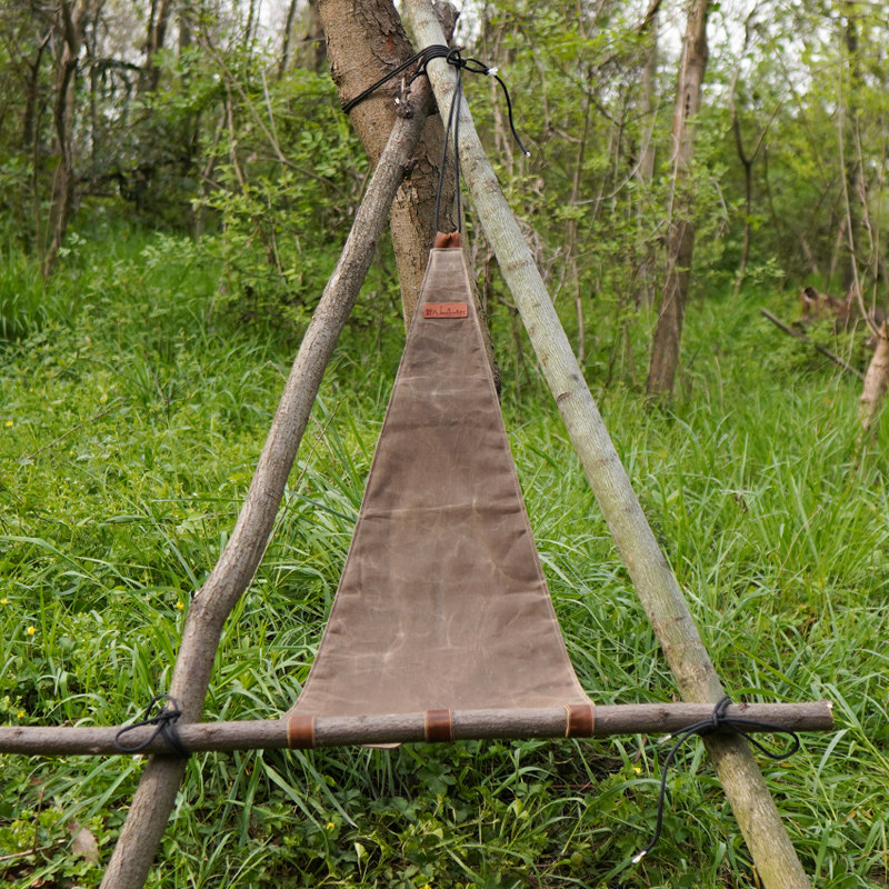 bushcraft outdoor camping portable recliner stool sofa easy chair canvas camping lounge chair