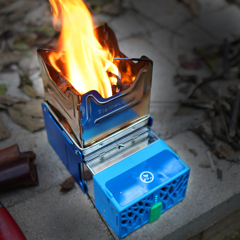 bushcraft outdoor camping folding power generation firewood stove Mengfire mobile phone charging firewood stove portable stove