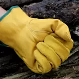 Дорожные кожаные нескользящие износостойкие перчатки, защита от ожогов