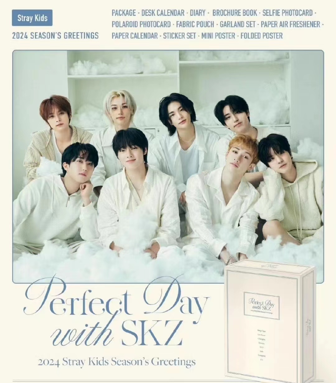SKZ2024 calendar straykids 2024 calendar season greeting pre-sale whole package-Taobao