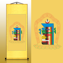 Ten-phase self-Scrolling Paintings new Tibetan Buddhism Tibetan literature free Chinese painting decorative paintings calligraphy and painting works