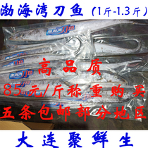 Dalian China Liaoning Province Special Level Fresh Refrigeration Large Specifications 1 catty Yellow Bohai Bay knife fish with fish 5 tail