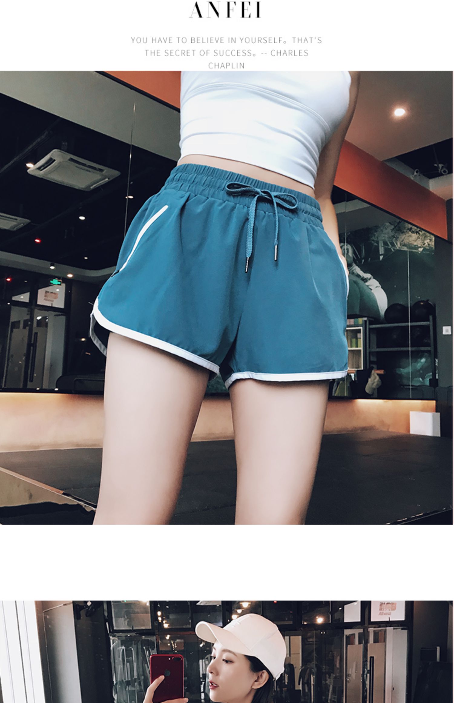 2019 xuân hè sản phẩm mới nhanh khô quần lửng thể thao chống sáng quần lửng hai mảnh quần short đi biển chạy thể dục quần nóng - Quần thể thao quần dài nike