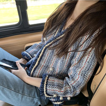 Sandro Duffy coat womens short loose Korean fashion wild autumn coat sweater cardigan