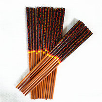 3 pairs of Sichuan Liangshan ethnic minority handicrafts Zhaojue Yi lacquerware chopsticks tableware a pair