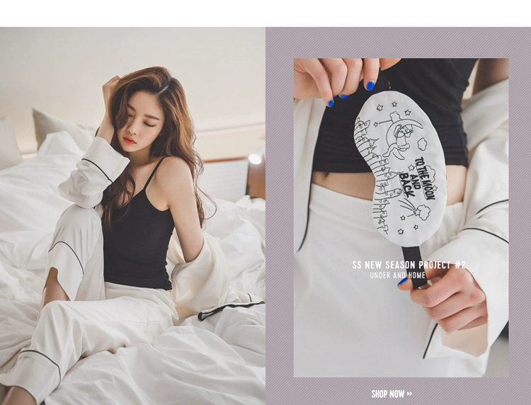 Đồ ngủ gợi cảm của phụ nữ mùa thu dài tay cotton Sinh viên Hàn Quốc mùa xuân và mùa thu mỏng mùa hè nhà dịch vụ mặc ngoài mặc phù hợp