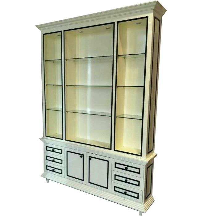 Spot Wood European Paint Cosmetics Display Cabinet Beauty Salon