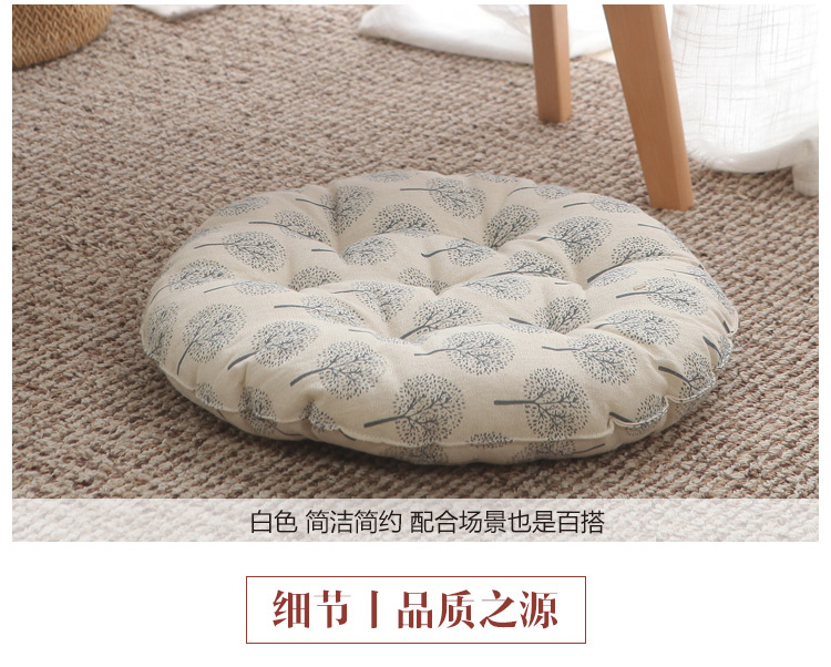 Tatami mat bông futon đệm vải dày vòng đệm sinh viên văn phòng ghế đệm trên ghế wicker - Ghế đệm / đệm Sofa đệm lót ghế ngồi văn phòng