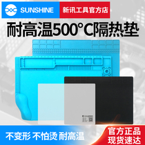 New Ent Heat Insulation Mat High Temperature Resistant Electric Iron Welding Repair Anti-Burn Mat Cell Phone Motherboard Repair Silicone Welds Pad Mat