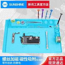New News Mobile Phone Computer Repair Work Bench Heat Insulation Pad Antistatic Table Mat High Temperature Resistant Anti-Burn With Magnetic Screw Position