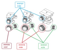 GITZO Jetson GH1382 GH3382 pan tilt lock knob screw original accessories