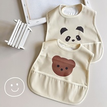 Han Edition Han Edition Babe Baby Baby eating Pocket Waterproof Free children Gee Pocket F