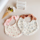 ແບບເກົາຫຼີ ins style pure cotton gauze baby saliva napkin baby bib princess style lace salva pocket