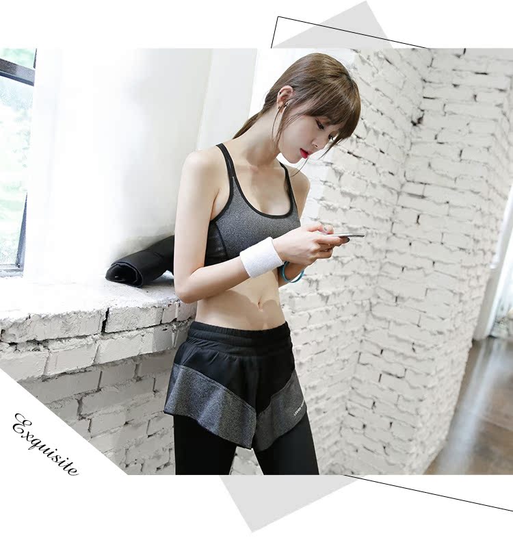 Áo ngực thể thao chống sốc cường độ cao hỗ trợ không có vòng thép chạy đồ lót thể dục áo ngực làm đẹp trở lại áo tập yoga quần áo tập gym