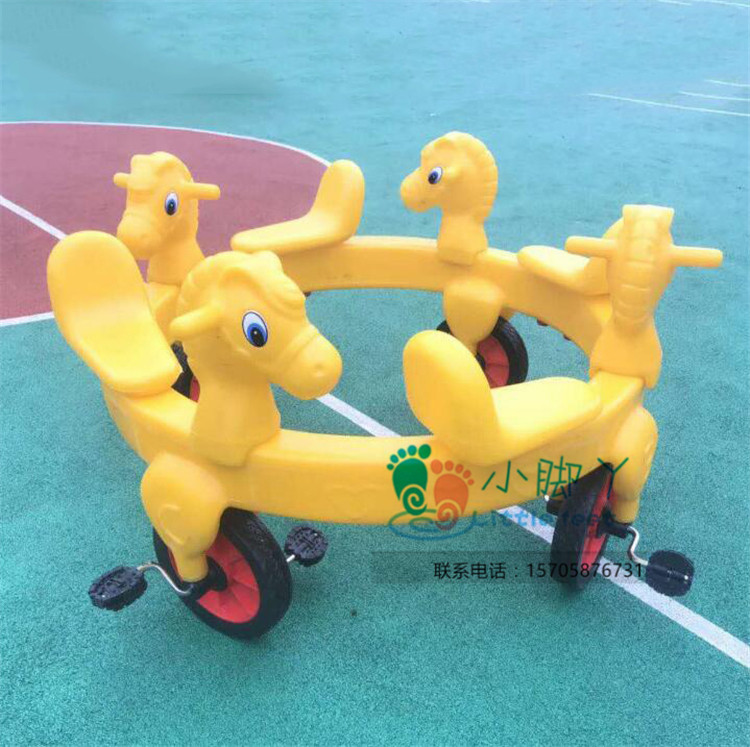 New children multiplayer spinning bike nursery school children's baby carrier Four people six-eight-eight-eight-man-bike transfer car