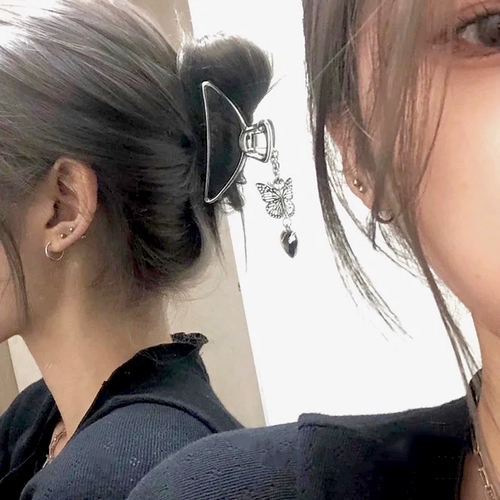 Брендовая металлическая трехмерная заколка-крабик, элегантная челка, заколка для волос, аксессуар для волос