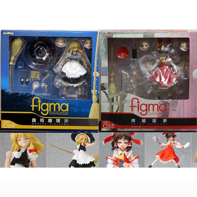 日版东方project MF figma 055 博丽灵梦069 068 雾雨魔理沙