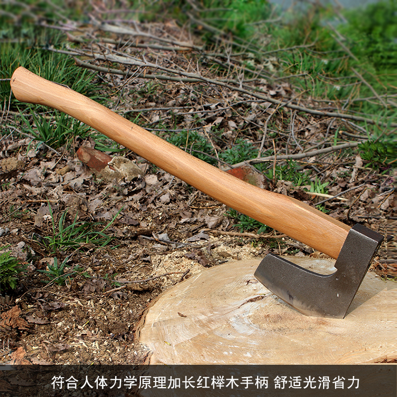 Large Casting Logging Axe, Japanese-Style Firewood Splitting Axe, Viking Battle Axe, Fire Axe, Large Household Fire-Quenched Steel Axe