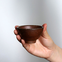 Muchenchai Master Cup small bucket Cup Jingdezhen retro coarse ceramic handmade Japanese single Cup kung fu tea set