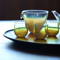 Twilight cover coarse 1 pot 1 cup 5 pint cup 7 pieces side set glass pot heated bubble teapot high borosilicate day style