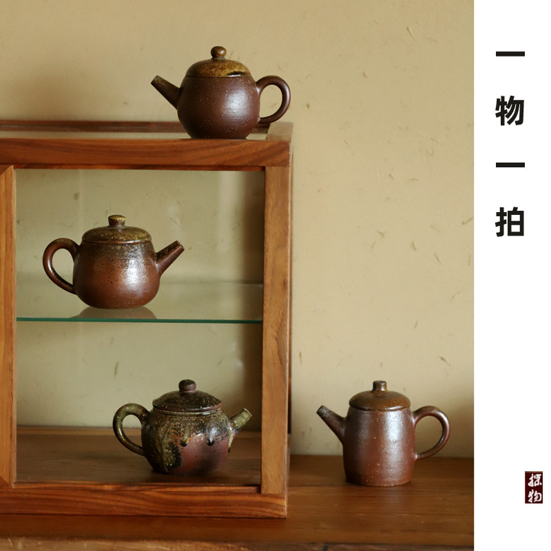 Wood Chen Firewood Burning Pure Handmade Coarse Pottery Firewood Burning Pot Ceramics Utiliti Tea Oolong Tea Pot Brew Teapot Teapot Teapot