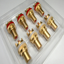 805 pure copper gold-plated matte audio amplifier RCA base audio lotus female socket fever signal terminal
