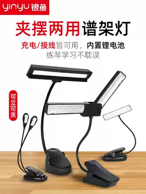 Whitebait spectrum rack light led charging clip-on professional eye protection Guzheng guitar Violin Piano Portable reading light