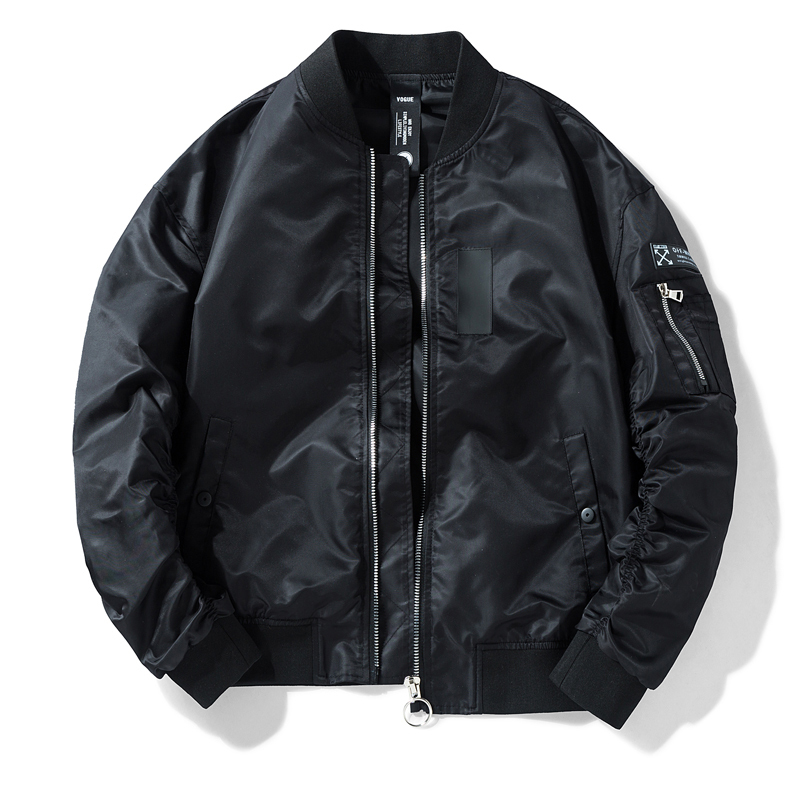 So Handsome, School Uniform Jacket, Bomber Jacket, Retro Baseball Uniform, Men's Autumn and Winter Cotton-Padded Military Jacket