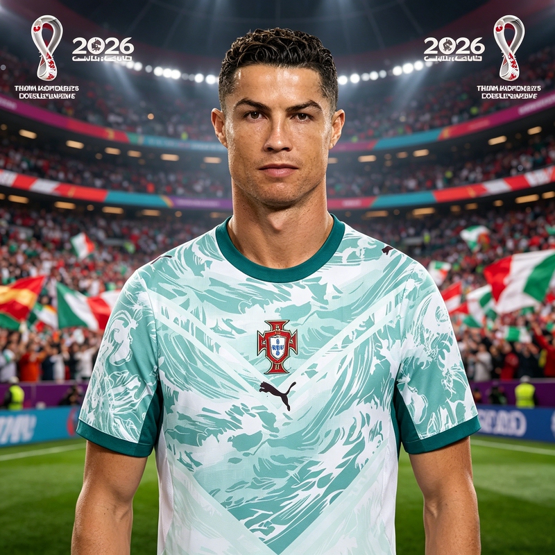 Puma 26 World Cup Portugal Team Away Fan Version C. Ronaldo Printed Jersey Quick-Drying T-Shirt 78328802 Puma 26 World Cup Portugal Team Away Fan Version C. Ronaldo Printed Jersey Quick-Drying T-Shirt 78328802