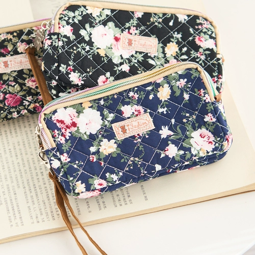 Ткань, мобильный телефон, кошелек, портативная ручка для пожилых людей, маленькая сумка клатч, в корейском стиле