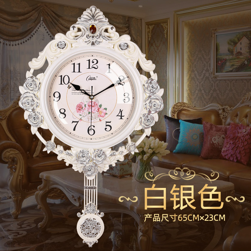 Conbassie Eurostyle Creative Glass Hanging Clock Fashion Art Watches & Clocks Sweep Seconds MOVEMENT HANGING WATCH SILENT CLOCK QUARTZ CLOCK