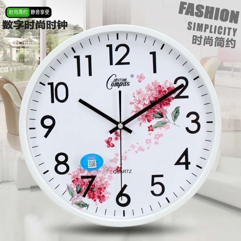 Combas 12 inch fashion wall clock bedroom living room office mute clock hanging watch simple creative quartz clock watch