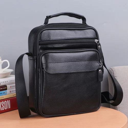 Сумка на одно плечо, мужская сумка через плечо, вместительный и большой кожаный рюкзак для отдыха, из натуральной кожи, воловья кожа