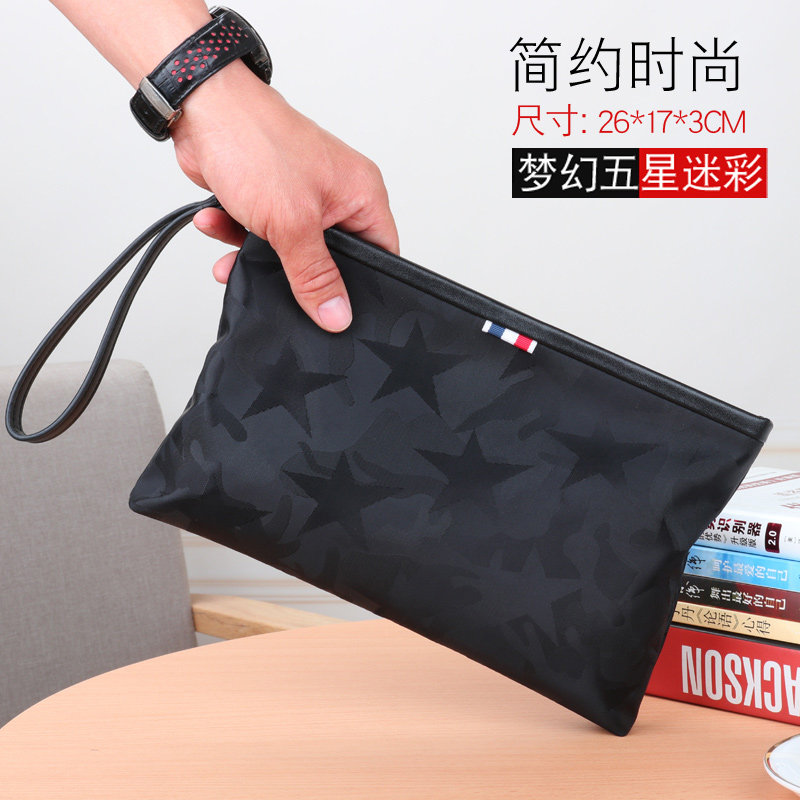 Oxford Spinning Camouflab Handbag Men Nylon Canvas Bracelet Bag 2018 New Men's Handbag Tidal Casual Large Capacity
