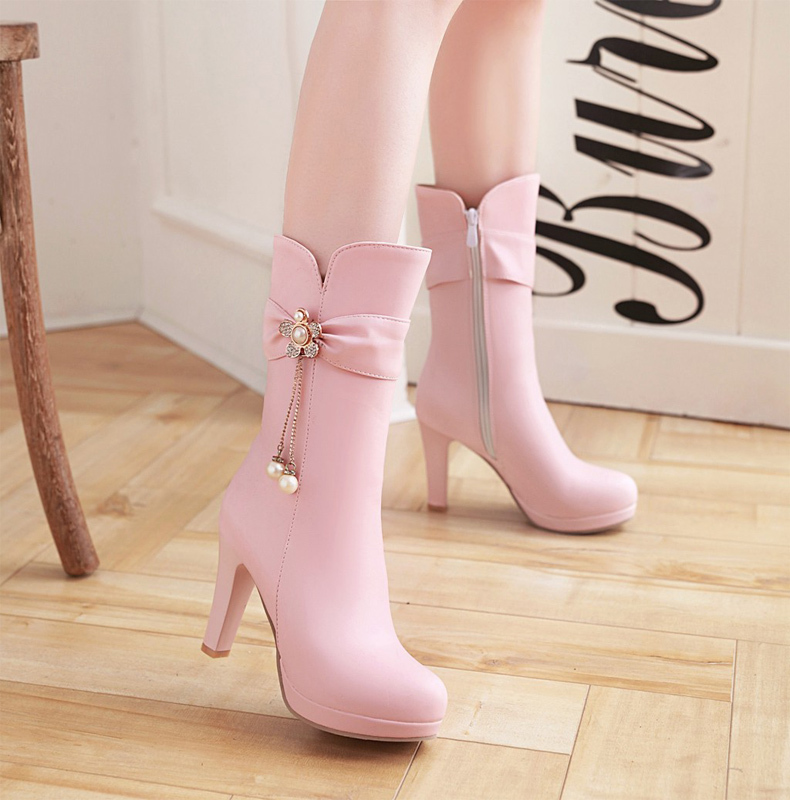 2025 Autumn and Winter New Short Boots, Riding Boots, Mid-Calf Boots, Women's Boots, High Boots, High Heels, Chunky Heel Long Boots, Women's Shoes