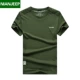 Jeep Shield quầy hàng chính hãng áo thun NIAN JEEP nam ngắn tay áo thun cotton rộng cổ tròn áo polo lacoste
