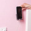 Wall-Mounted Phone Holder, No-Drill Installation, Binge-Watching Essential, Multifunctional, Simple Design, Suitable for Bedroom, Kitchen, Bathroom Wall Placement