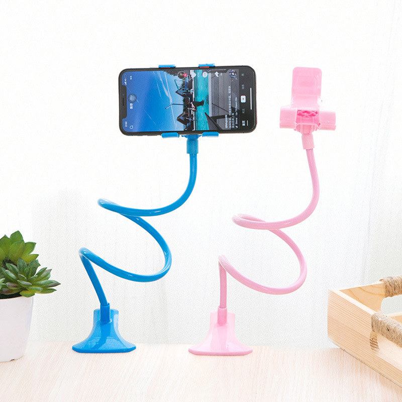 Lazy bedside mobile phone desktop stand Live camera dorm net red bed watching TV clip