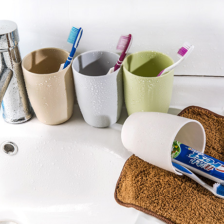 Full Student Bathroom Color Couple Toothbrushing Cup Wash Cup Thickened Round Mouthwatering Cup