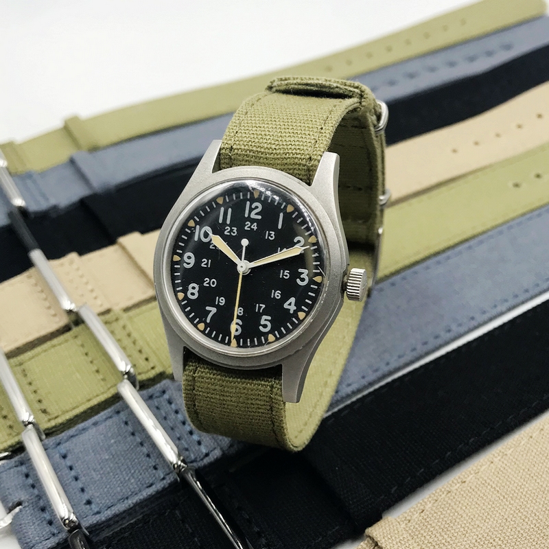 War time NATO Army Green Aki Retro Military Style NATO Canvas Army Table Strap