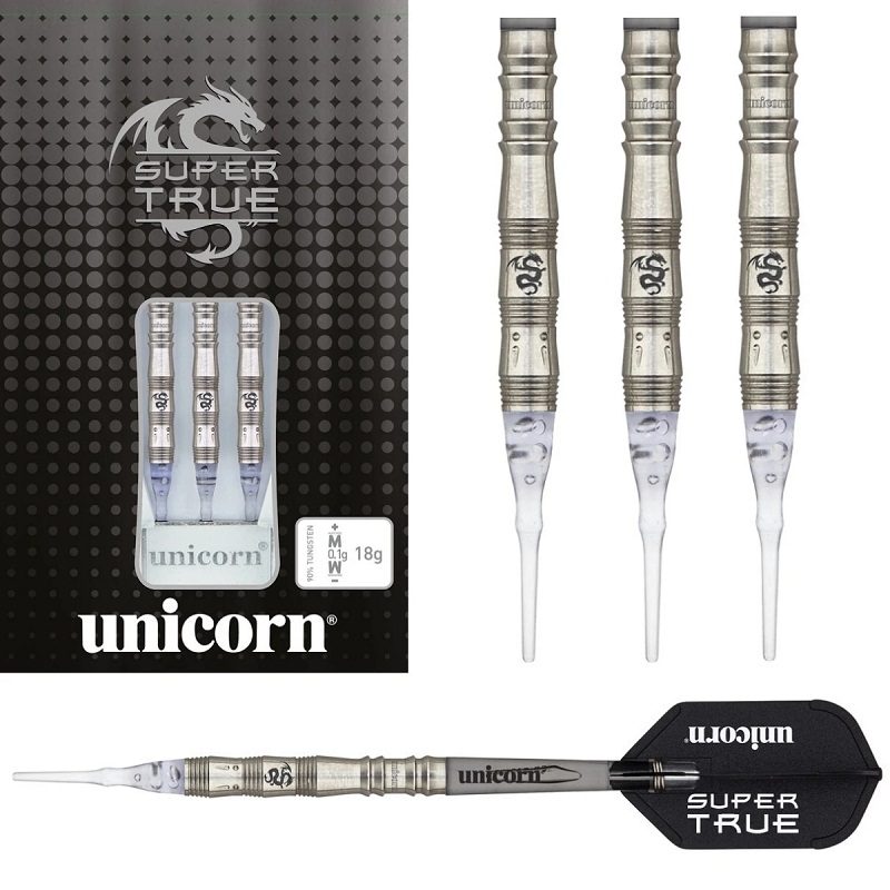 Unicorn Unicorn Super True90 Tungsten Professional Competition Soft Needle Electronic Dart Needle 18g Straight Tube