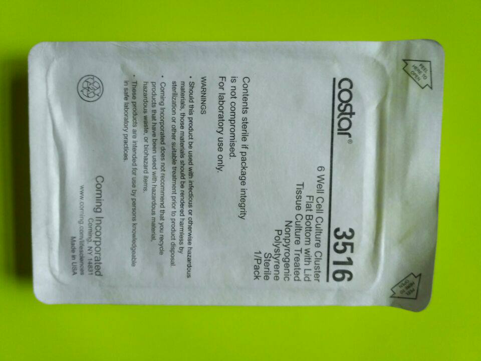 Corning Corning Individually Packed 6-well Cell Culture Plate 3516 TC Surface 1 pack