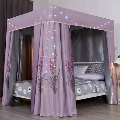 95% thick shade cloth mosquito net household Palace double bed curtain floor-to-ceiling paint bracket mantle pattern account integrated